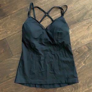 Zella top with hidden bra